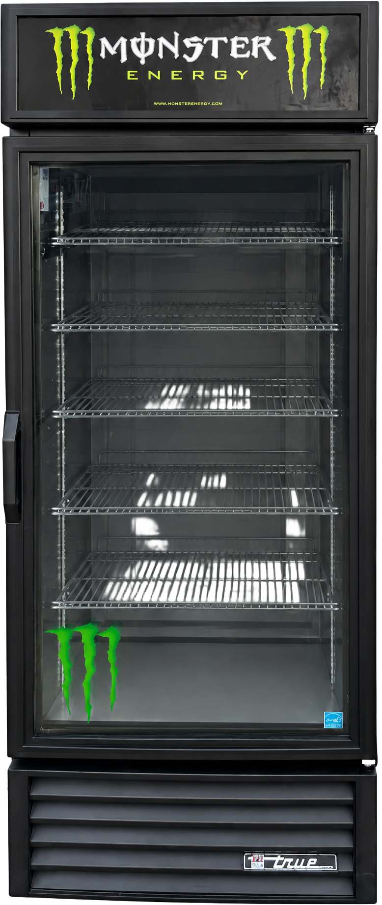 True Monster Energy Glass Door Commercial Refrigerator